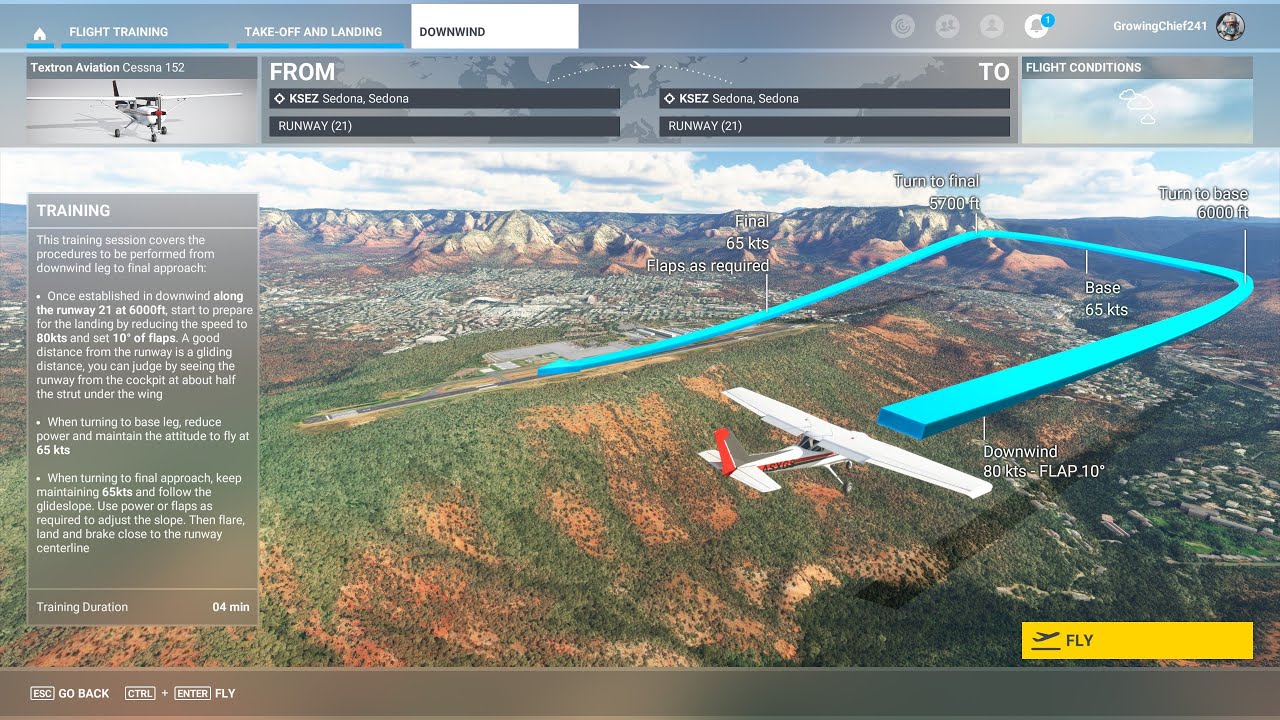 Microsoft Flight Simulator 2025 Flight Training Take-off and Landing ...