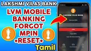 how to reset forgot mpin in LVB mobile banking app in tamil @Youtubeschooltamilnadu