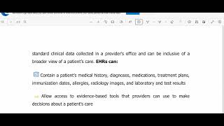 EHR LECTURE II