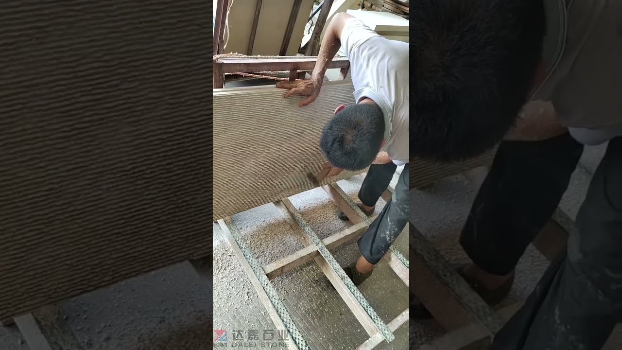 Chiseled Marble Waterfall Hand Made