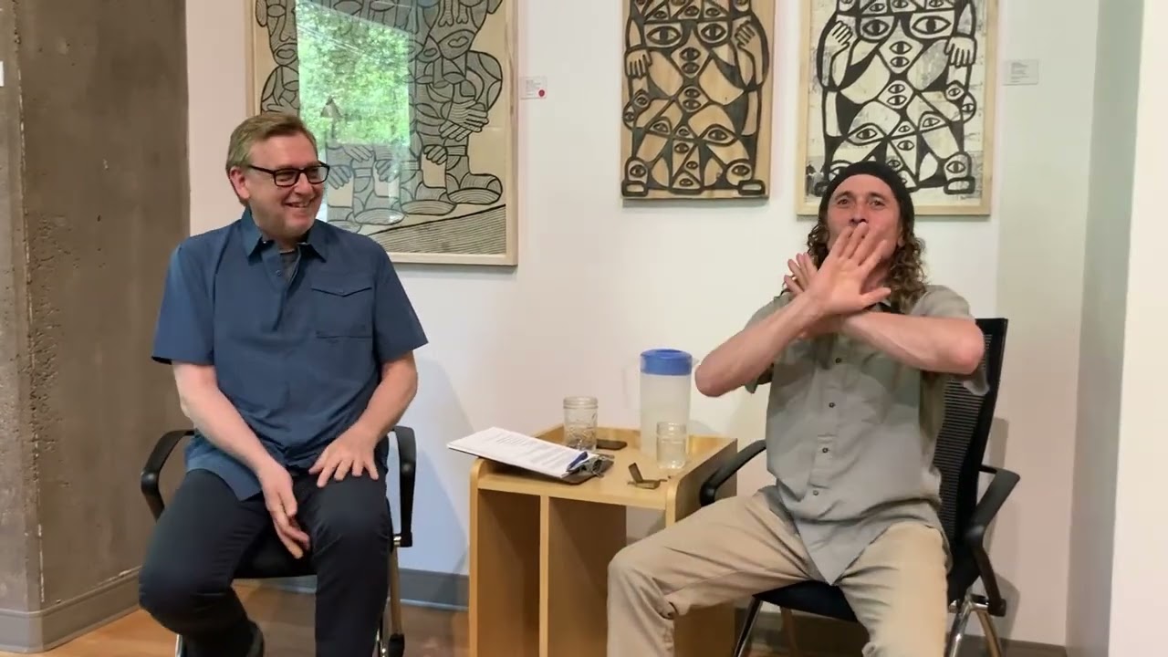 Artist talk for "Illumination", my 3rd solo exhibition Outsiders and Others Art Gallery 