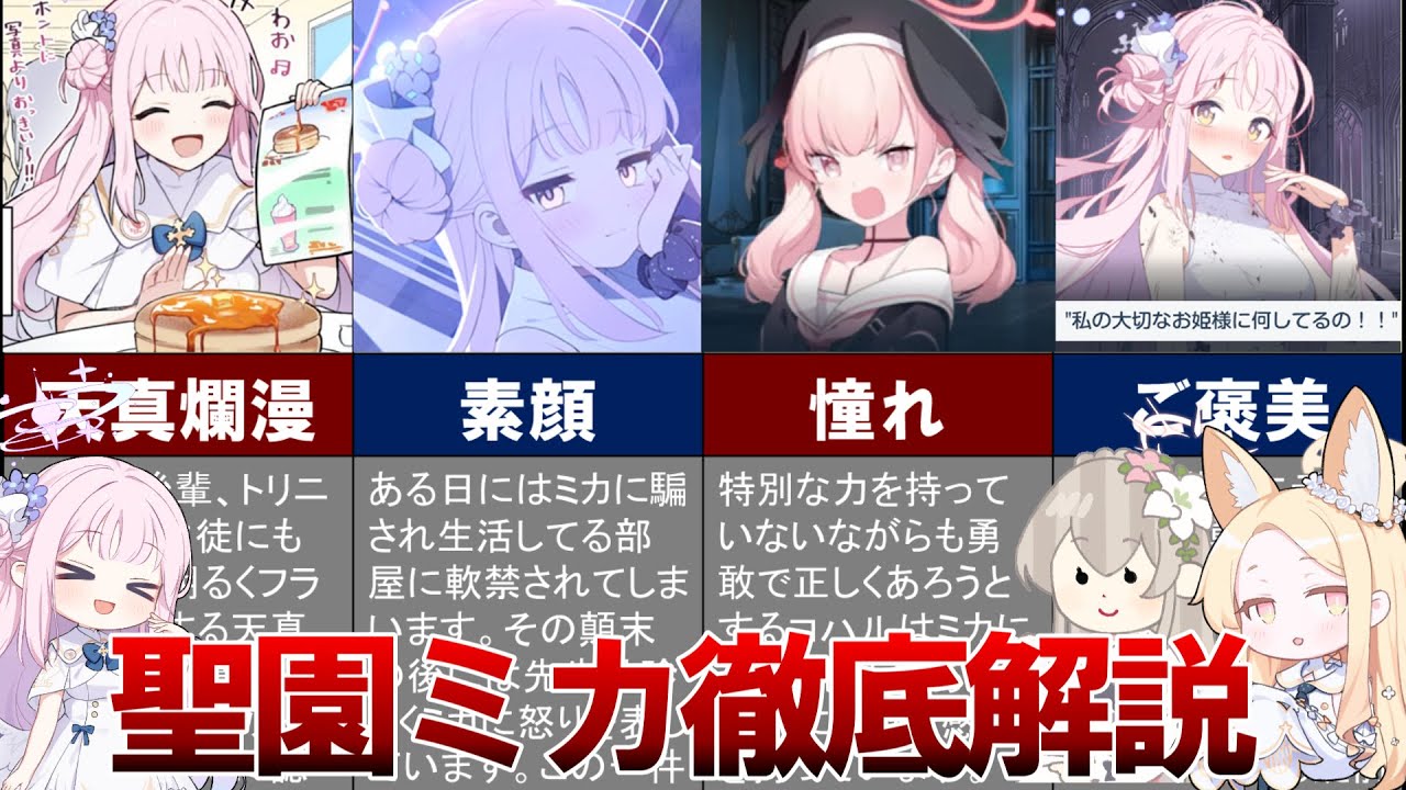 【ブルアカ解説】聖園ミカの魅力を徹底解説！【見た目は天使、腕力ゴリラなお姫様】