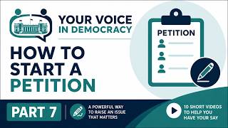 How to Start a Petition in Victoria (Part 7) | Your Voice in Democracy