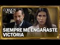 Miguel Ángel descubre las mentiras de Victoria | Avance 52: Corazon de Oro.