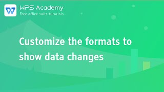 [WPS Academy] 2.9.9 Excel: Customize the formats to show data changes
