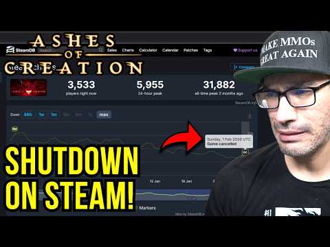 Steam SHUT DOWN Ashes Of Creation Servers Next 