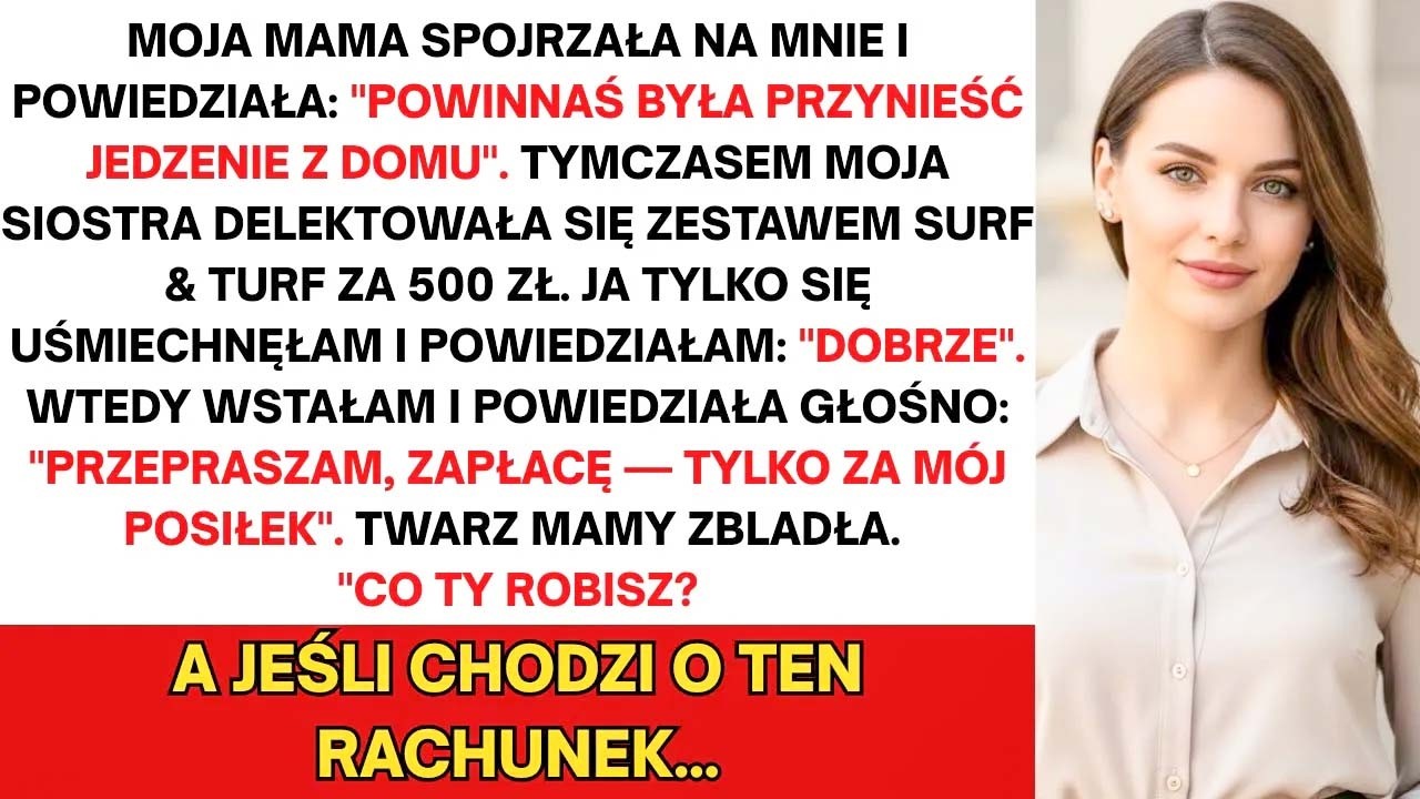 Na 70. urodzinach ojca moja matka spojrzała na moją głodną córkę i zimno powiedziała: „Na stole jest chleb. Możesz tym pogryzać.” Kilka sekund później moja siostra dostała steka za 1200 złotych....