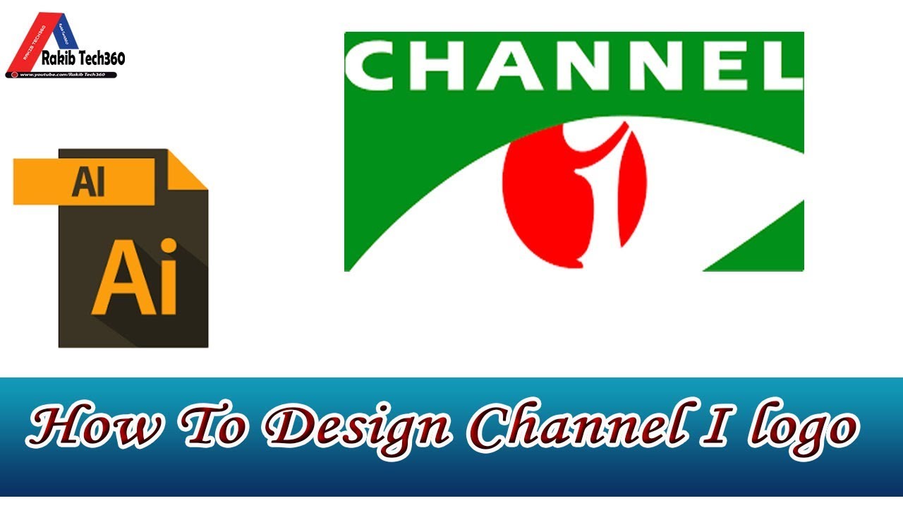 How To Design Channel I logo - YouTube