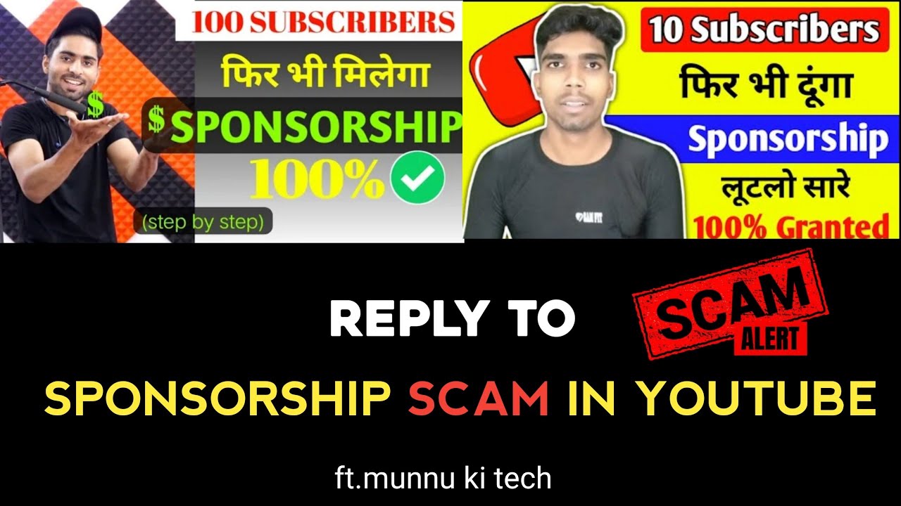 Reply To Sponsorship SCAM  In YouTube ft.junnu ki tech 🔥🔥🔥