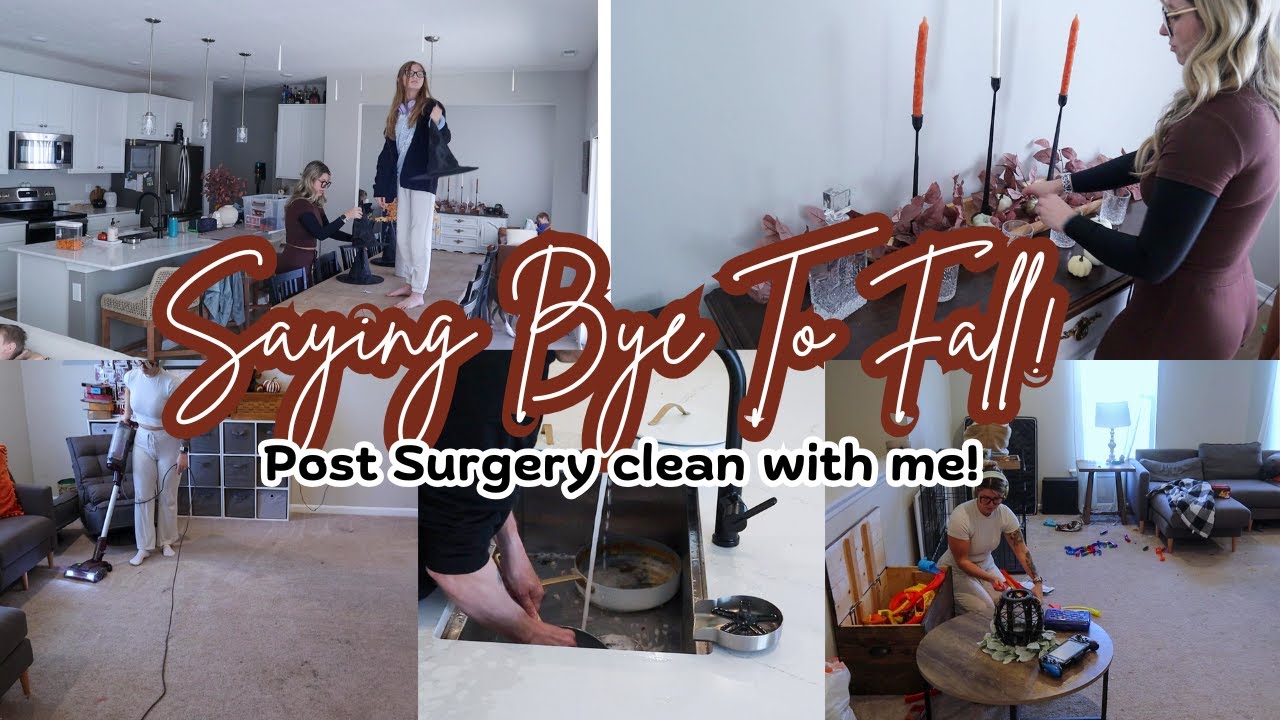 Extreme Cleaning Motivation | Mom Motivation | Taking Down Fall Decor | Holiday Home Reset Declutter