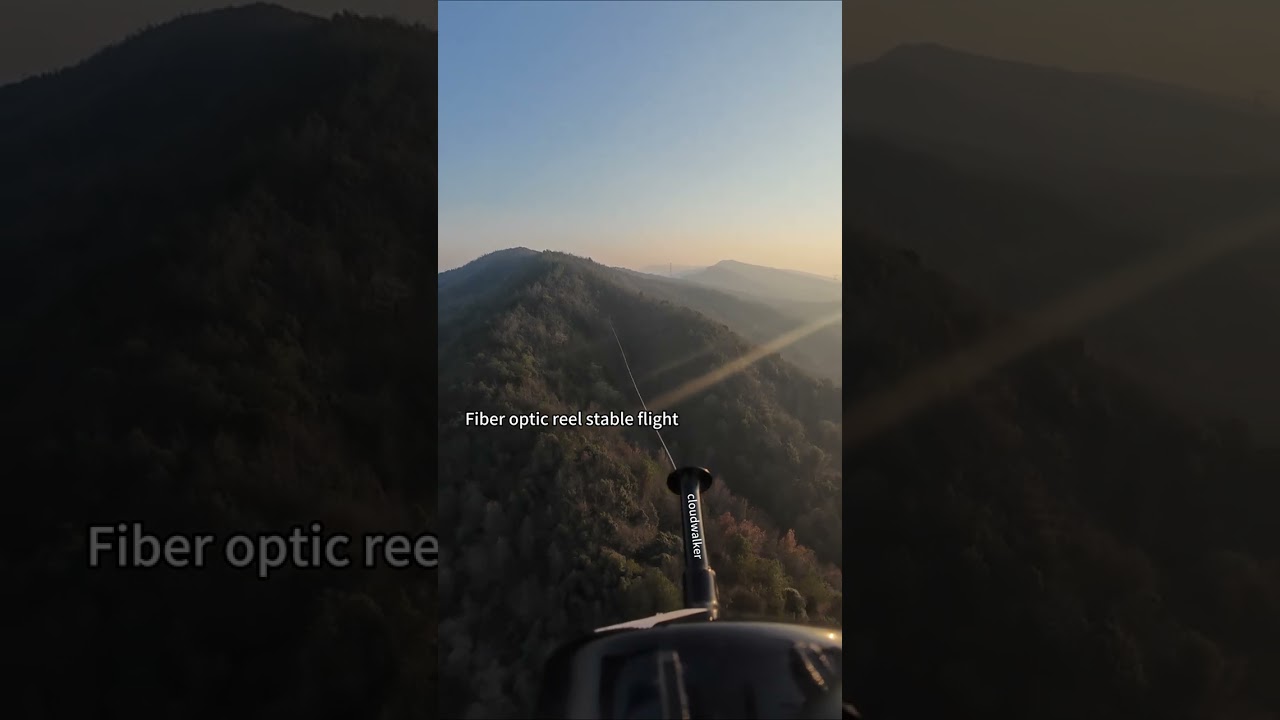 Fiber optic reel stable flight