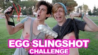 Egg Slingshot Challenge With Robbyepicsauce