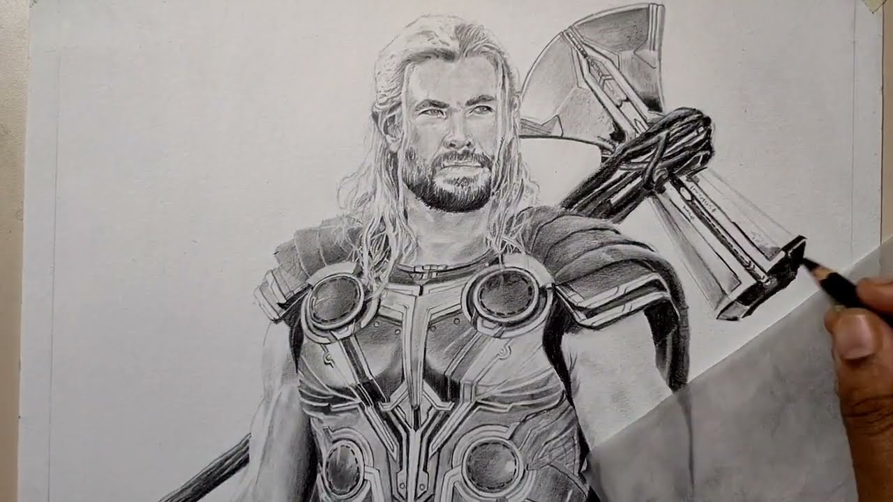 Marvel Thor Coloring Page - Free Printable Coloring Pages for Kids