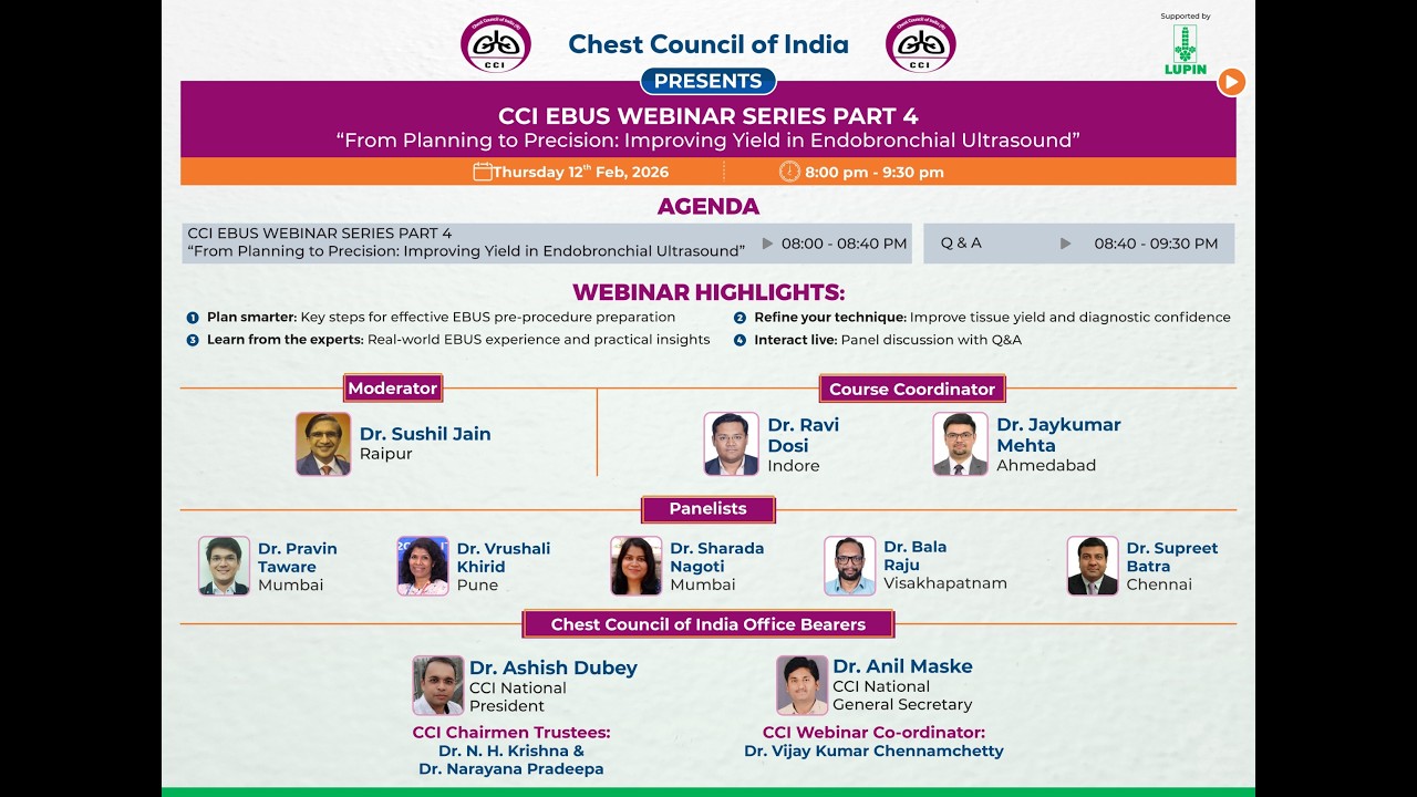 CCI EBUS WEBINAR SERIES PART 4 |From Planning to Precision: Improving Yield in Endobronchial.....