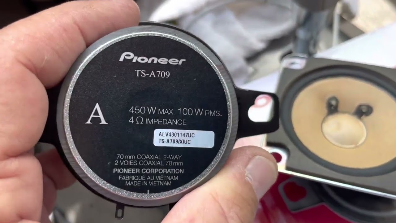 Pioneer TS-A709 Dash speakers for Nissan Frontier - YouTube