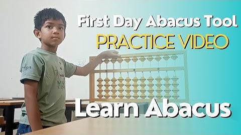 First Day Abacus Tool Practice Video | Learn Abacus | Saksham Abacus Academy #maths #education