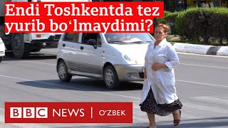 Ўзбекистон: Тошкентнинг айрим кўчаларида тезлик кескин чекланди - BBC News O'zbek