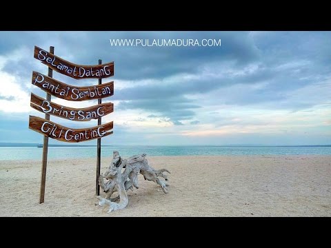 Pesona Pantai Sembilan dan Pantai Kahuripan di Pulau Gili Genting - PulauMadura.com