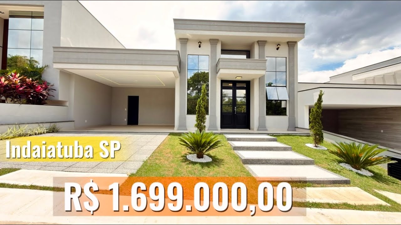 Casa a Venda em Indaiatuba Condomínio London | 3 Suítes, Escritório e Piscina Tour Completo 