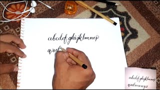 Details Handwriting calligraphy Alphabet a to z [ Full Toturial] Cursive Handwriting Font Update