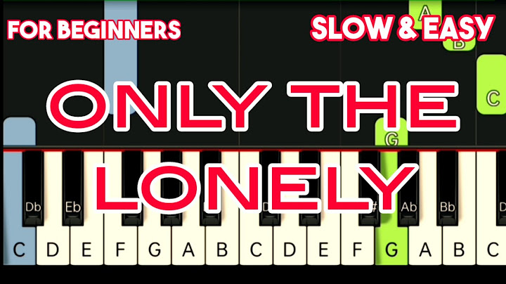 Only the Lonely Piano version - Piano performance video thumbnail