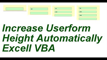 Increase Userform Height Automatically Excell VBA