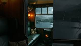 Close your eyes... you're on a train through Edinburgh Fog Express Night #lofi #shorts