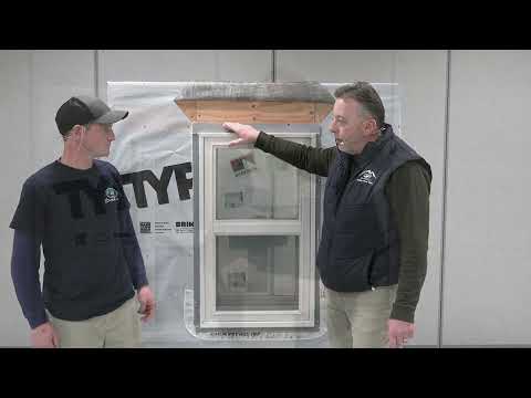 Installation of an Andersen 400 Series Tilt-Wash Window with the Energy Performance Panel.