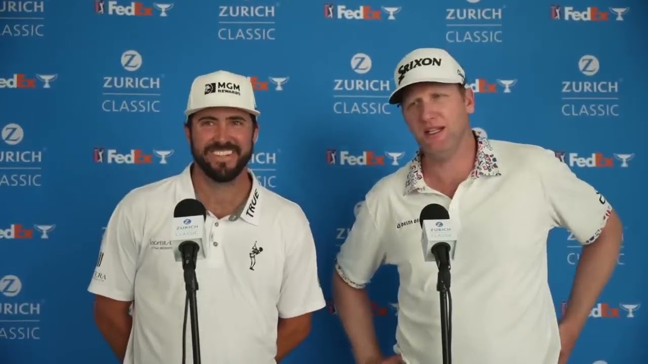 Ryan Brehm and Mark Hubbard Friday Flash Interview 2024 Zurich Classic of New Orleans © PGA Tour