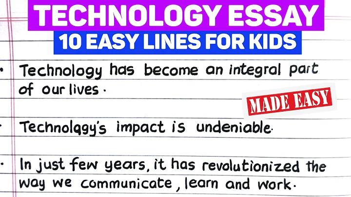 10 Lines on Technology | 10 Lines Essay on Technology in English