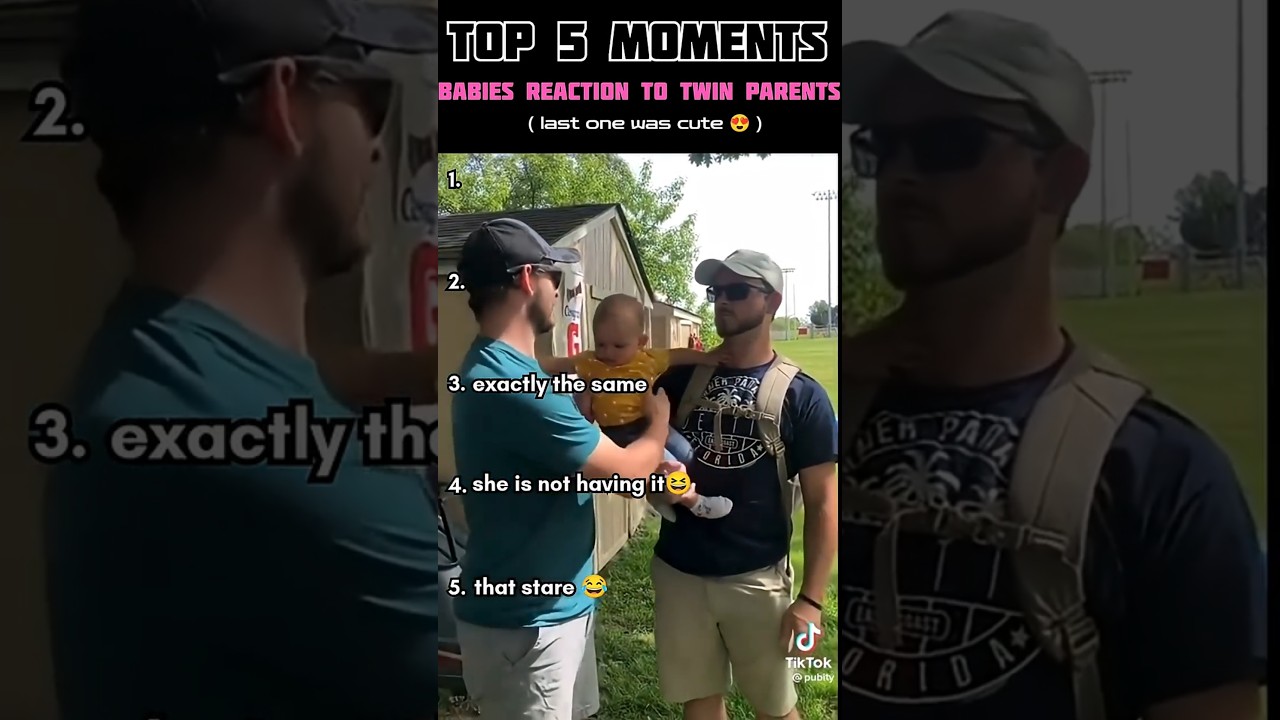 Ranking the baby reactions for twin parents 🥰|