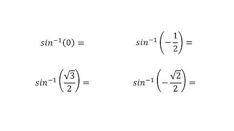 Evaluate Inverse Sine Expressions Using the Unit Circle (Nice Values)