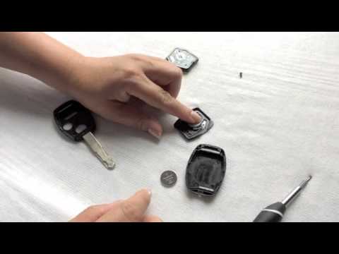 Honda CRV Remote Control Battery Replacement - YouTube