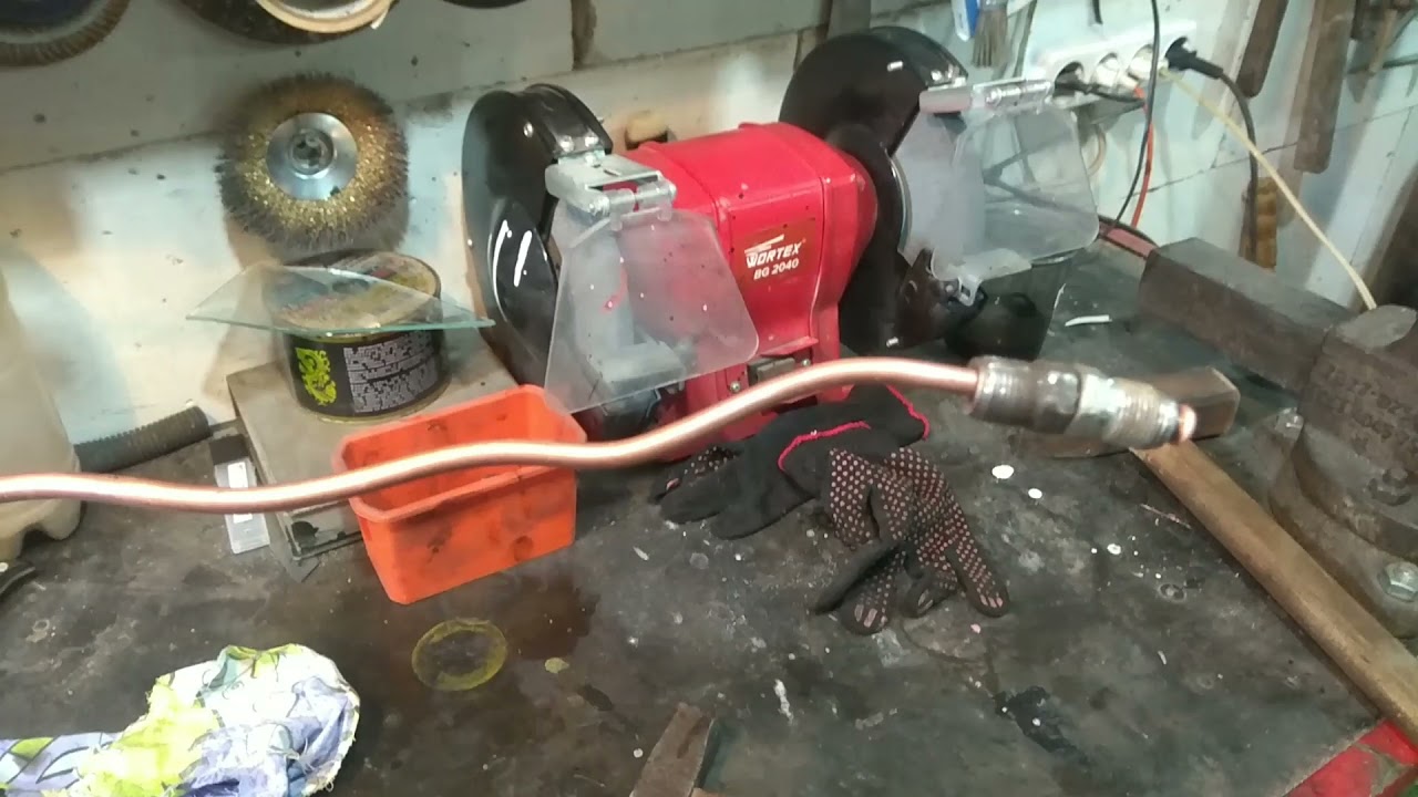 Как развальцевать медную трубку. - YouTube