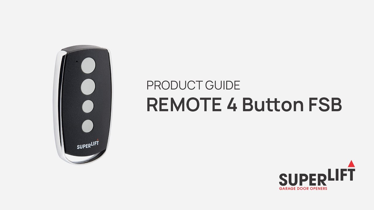 How to Replace the Battery | Superlift 4-Button FSB Remote