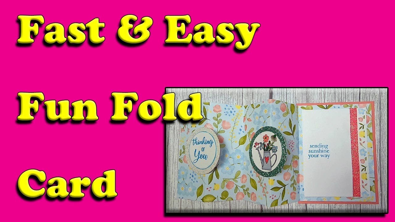 Fast & Easy Fun Fold Card - YouTube