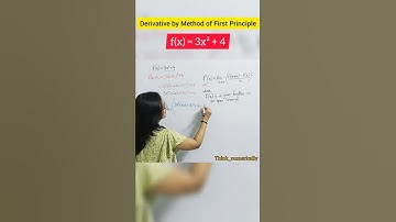 Derivative by Method of First Principle #maths #shorts #differentiation #derivatives #class12