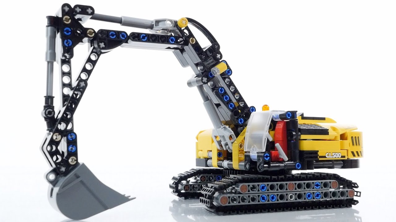 LEGO TECHNIC 42121 Heavy-Duty Excavator Speed Build - YouTube