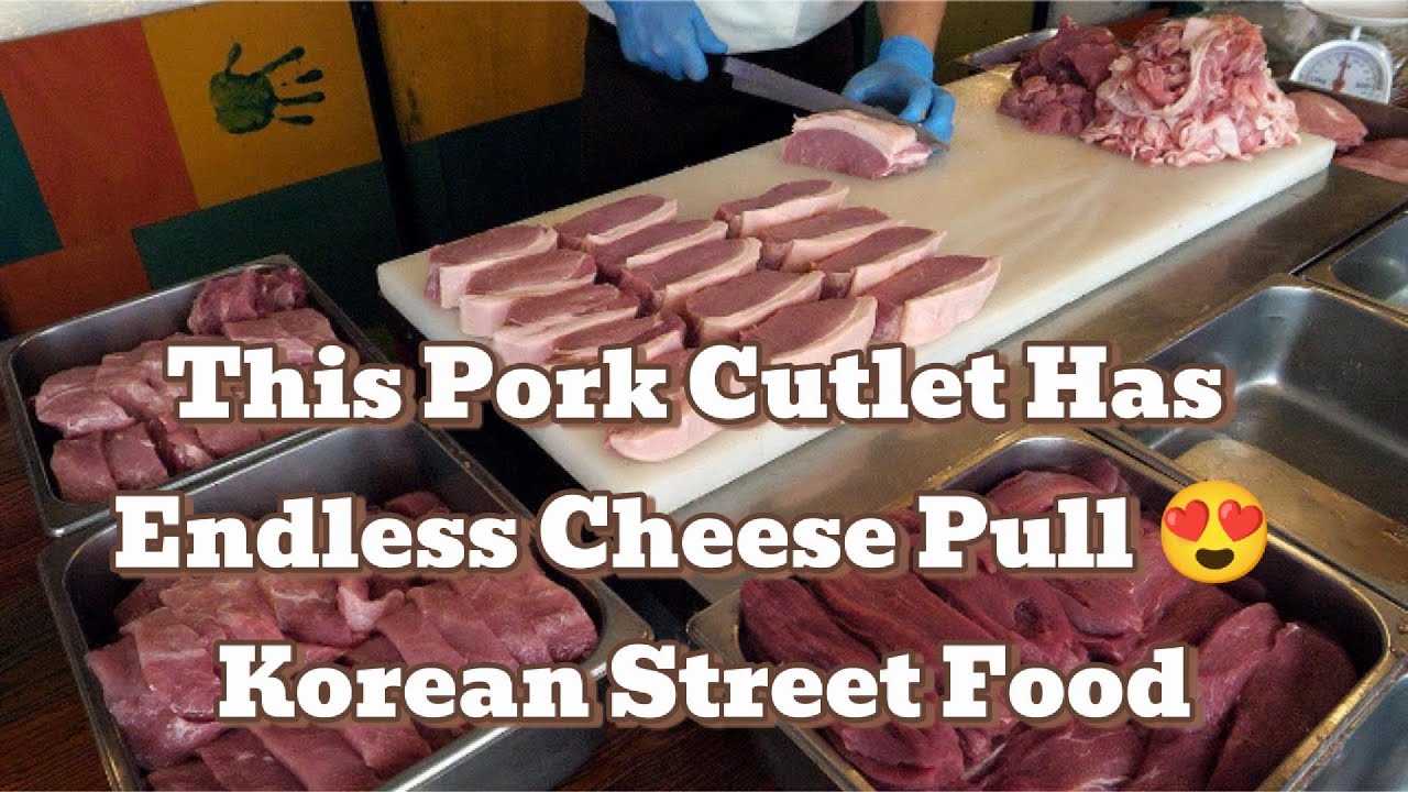 This Pork Cutlet Has Endless Cheese Pull 😍 | Korean Street Food