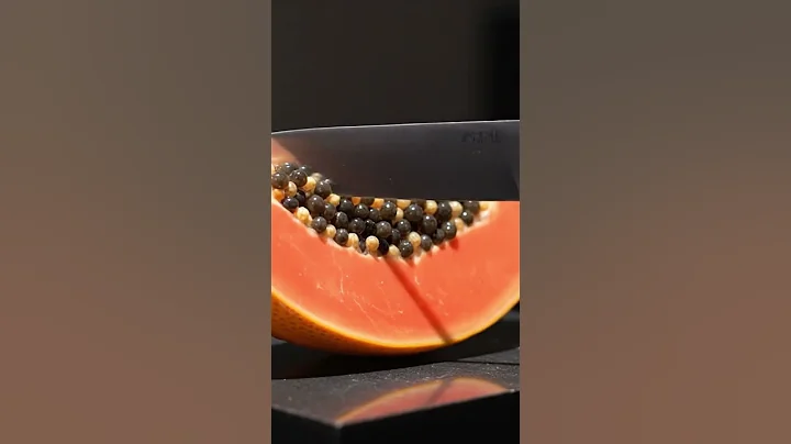 Cutting Glass Papaya ASMR✨ #ai #aiart #asmr #glasscutting #satisfying #asmrsounds