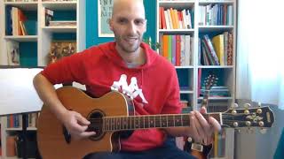 Video thumbnail of "Lezione di chitarra "Stand By me"  - Tutorial di Stand By me di Ben E.King e Scala di do maggiore"