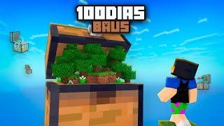 SOBREVIVI 100 DIAS NO SKYBLOCK DE BAÚS NO MINECRAFT - FILME