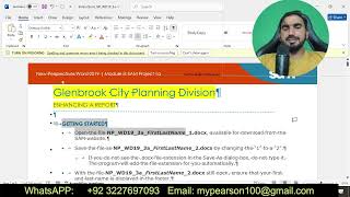 Word Module 3 SAM Project A: Advantia Biotech | Word Module 3 SAM End of Module Project 1 Net Worth