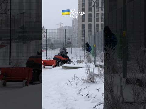 Ukraine Kyiv Snow Walk In New District Shorts Ukraine Kyiv Vlog Travel 