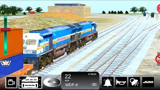 Double Stack Container With Two WDP-4 Sabarmati Locomotive screenshot 5