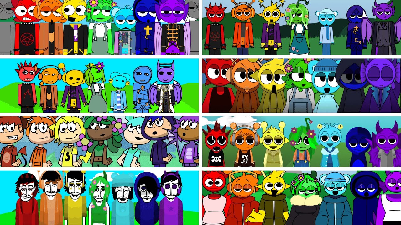 🌈Incredibox - Sprunki but RAINBOW in ALL Human Edition🌈