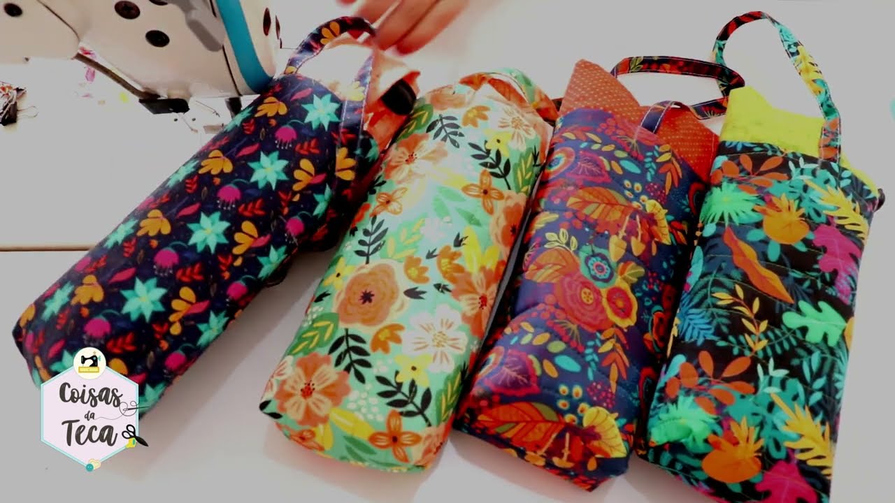 DIY - Porta Garrafa Fácil de fazer! #costuracriativa #artesanato #diy