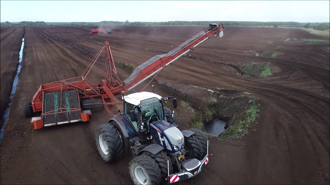 Harvesting Peat in Ireland YouTube