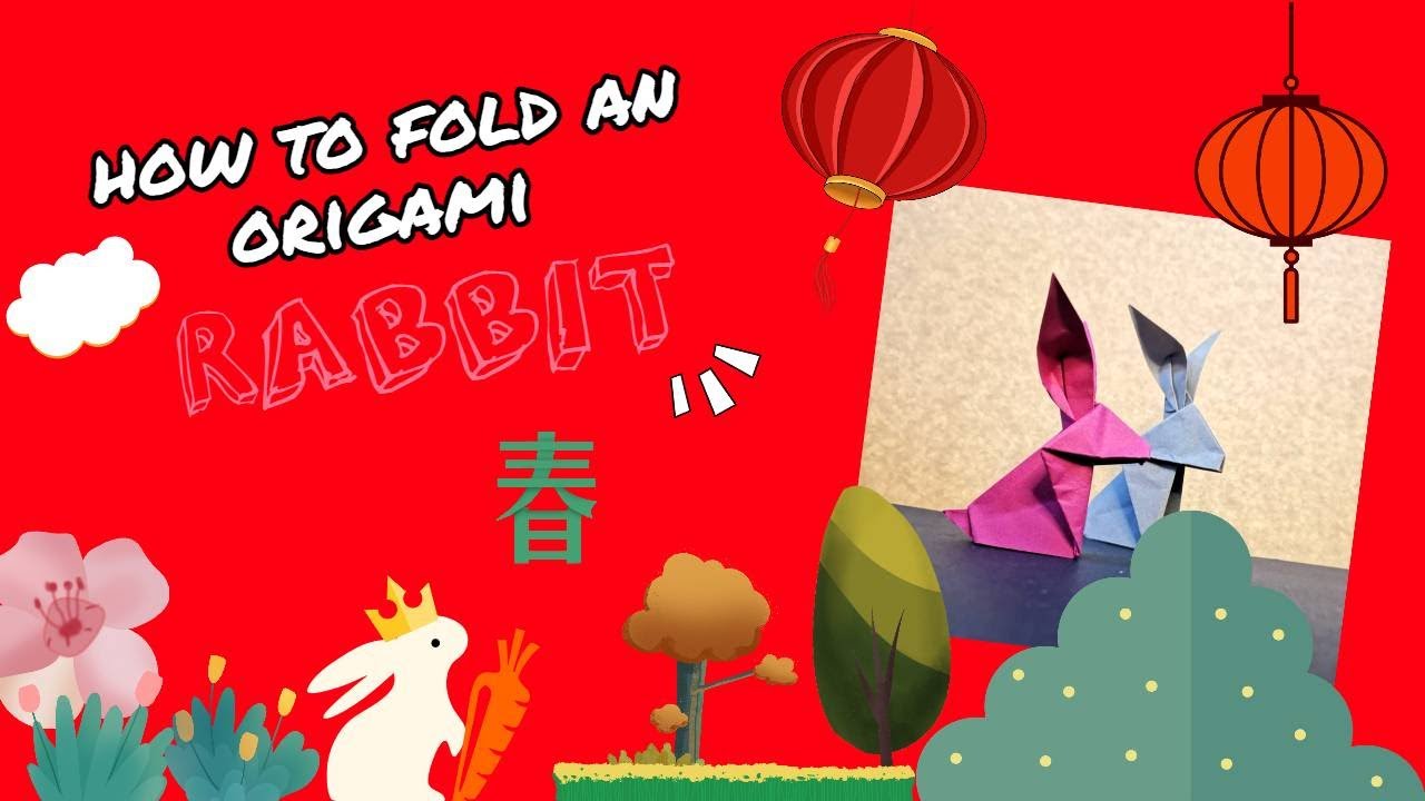 HOW TO FOLD AN TRADISIONAL ORIGAMI RABBIT - YouTube