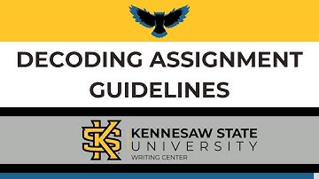 Decoding Assignment Guidelines
